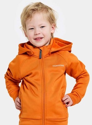 Didriksons Corin Powerstretch-jakke, Orange Jam
