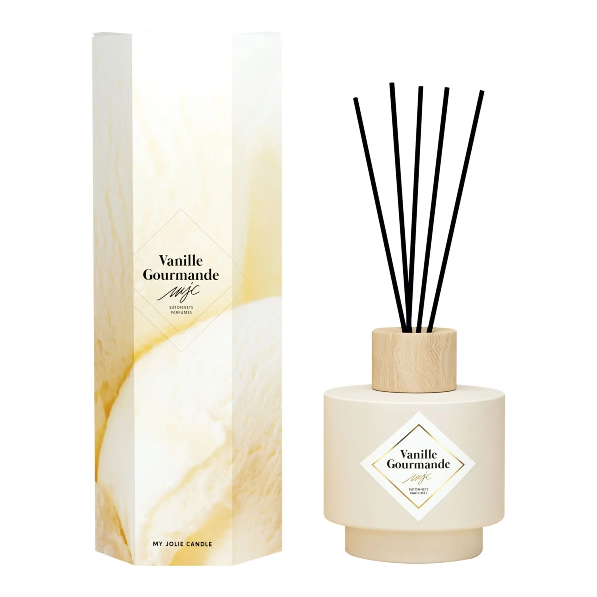 My Jolie Candle - Les Parfums D'Intérieur Bâtonnets Parfumés Vanille Gourmande - Diffuseur