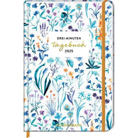 Coppenrath Verlag Gr. Wochenkal.: 3 Min.Tageb.2025 - Blumen weiß (All a.blue)
