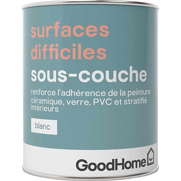 Sous-couche surfaces difficiles GoodHome blanc 0,75L