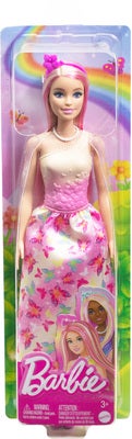 Barbie Royal Dukke med Rosa Striper
