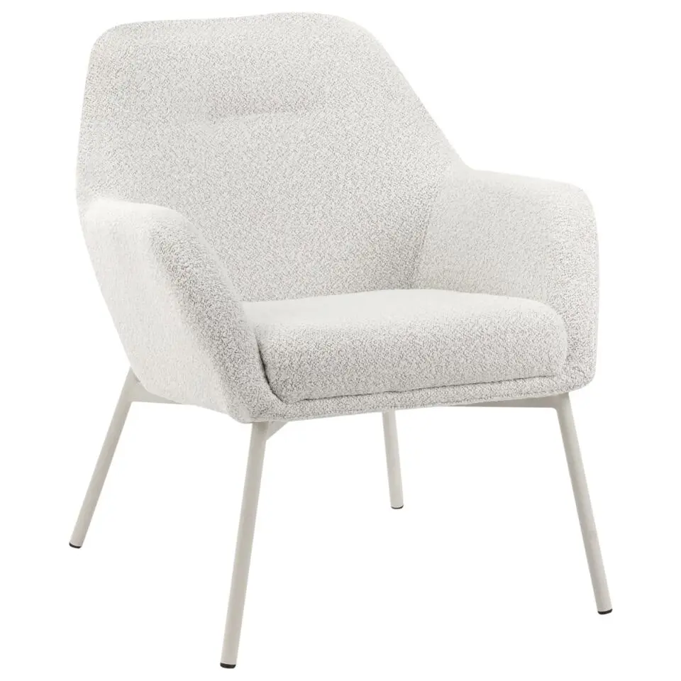 JABRO - Fauteuil - Gebroken wit - Polyester