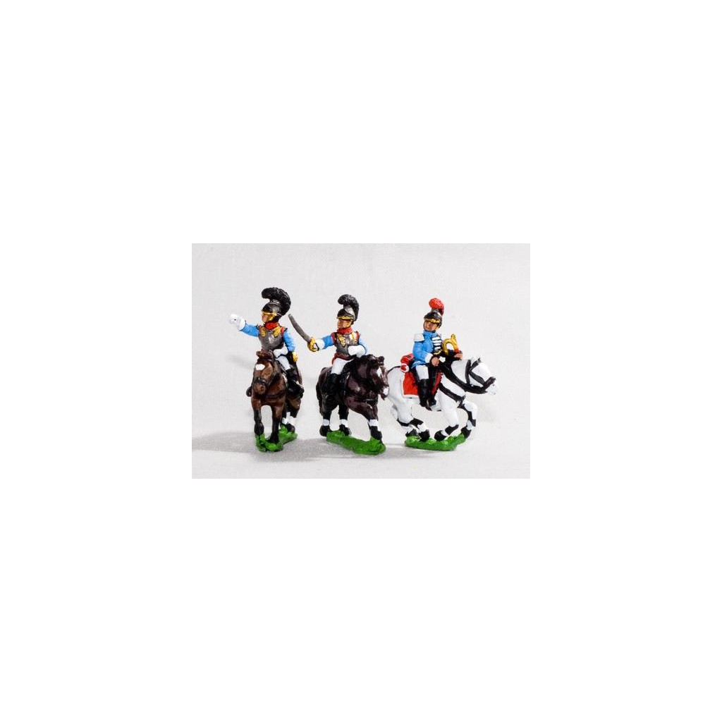 Bavarian 1805-14: Command: Cuirassier Officer, Standard Bearer & Trumpeter