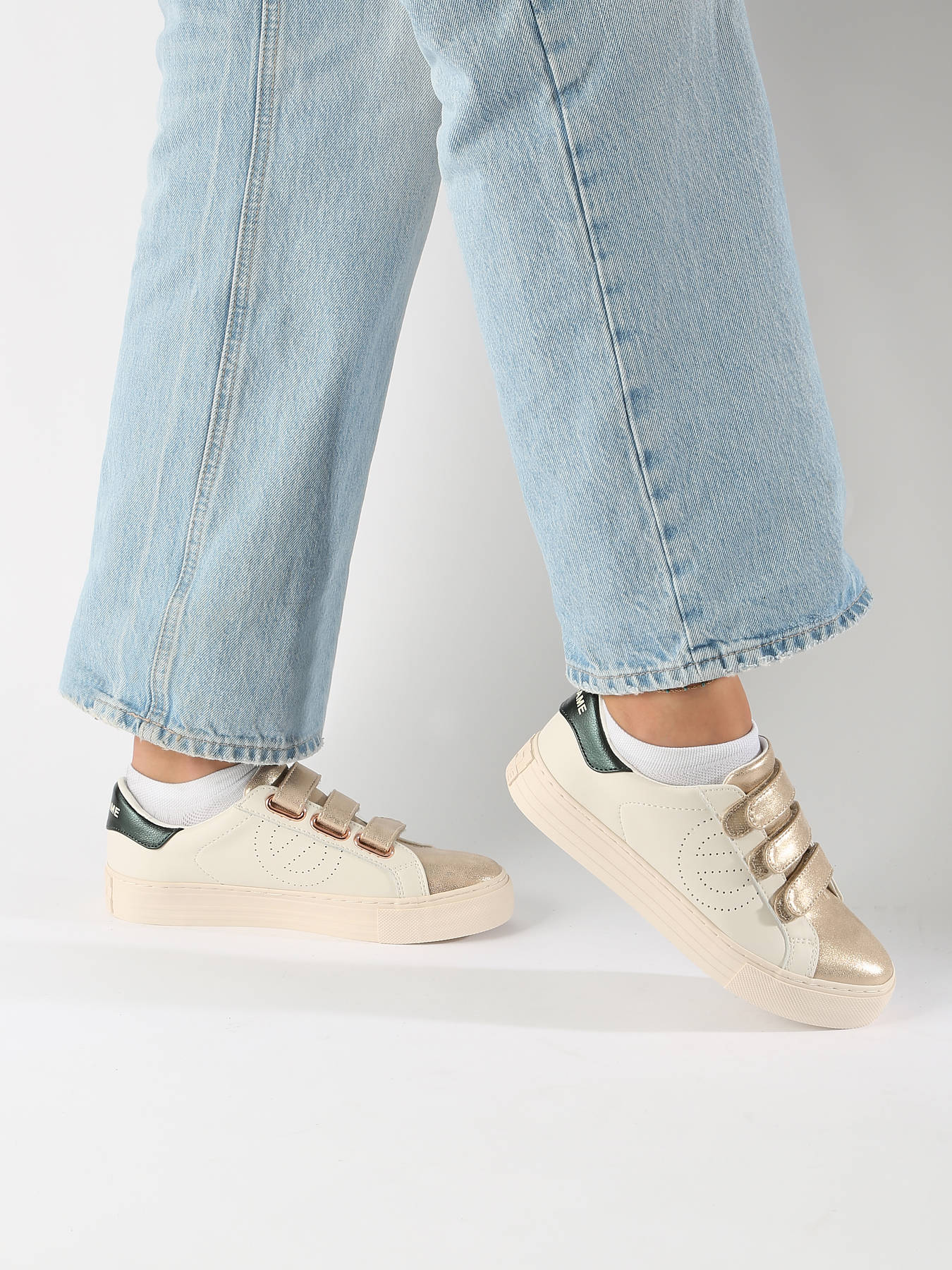 Sneakers velcro Arcade en cuir NO NAME