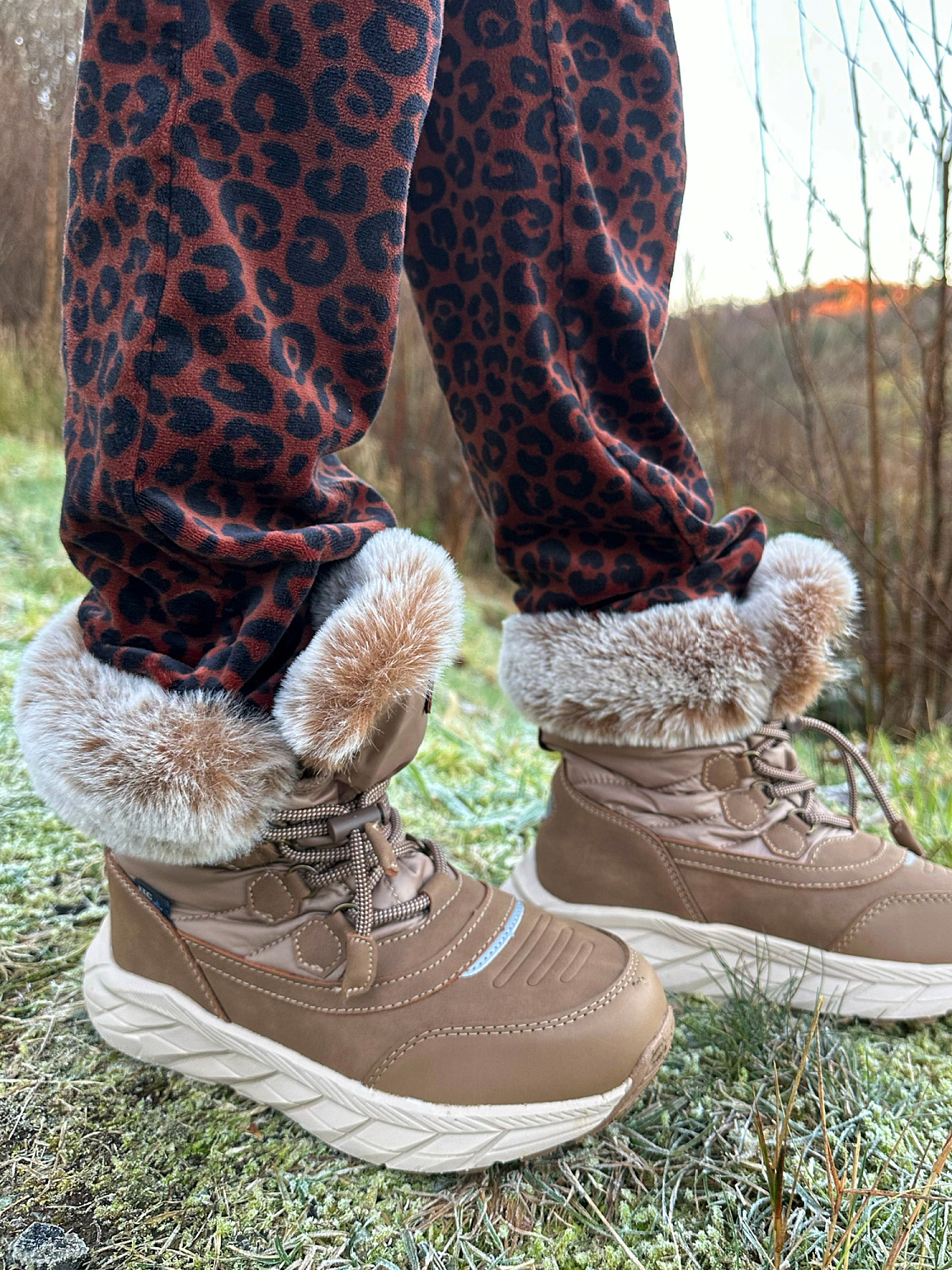 Leaf Solna fur waterproof brown