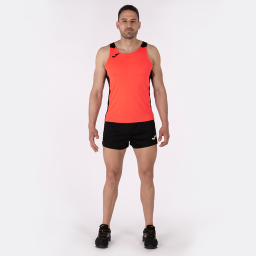 Regata Joma Record II Coral Fluor Preta