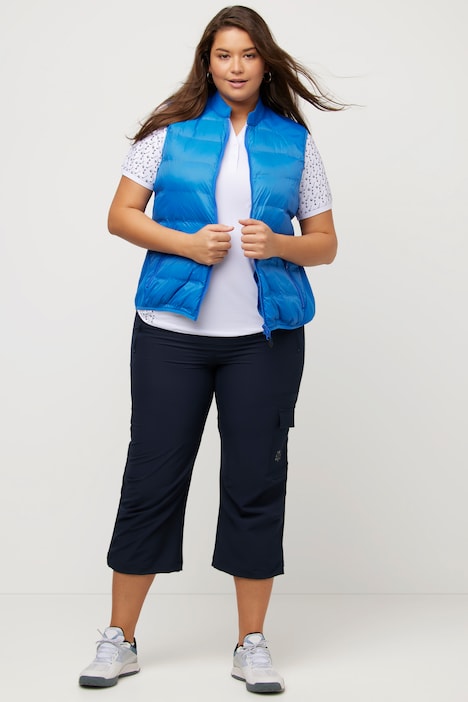 Golf-Hybridweste, Powerstretch, 2-Wege-Zipper, Stehkragen