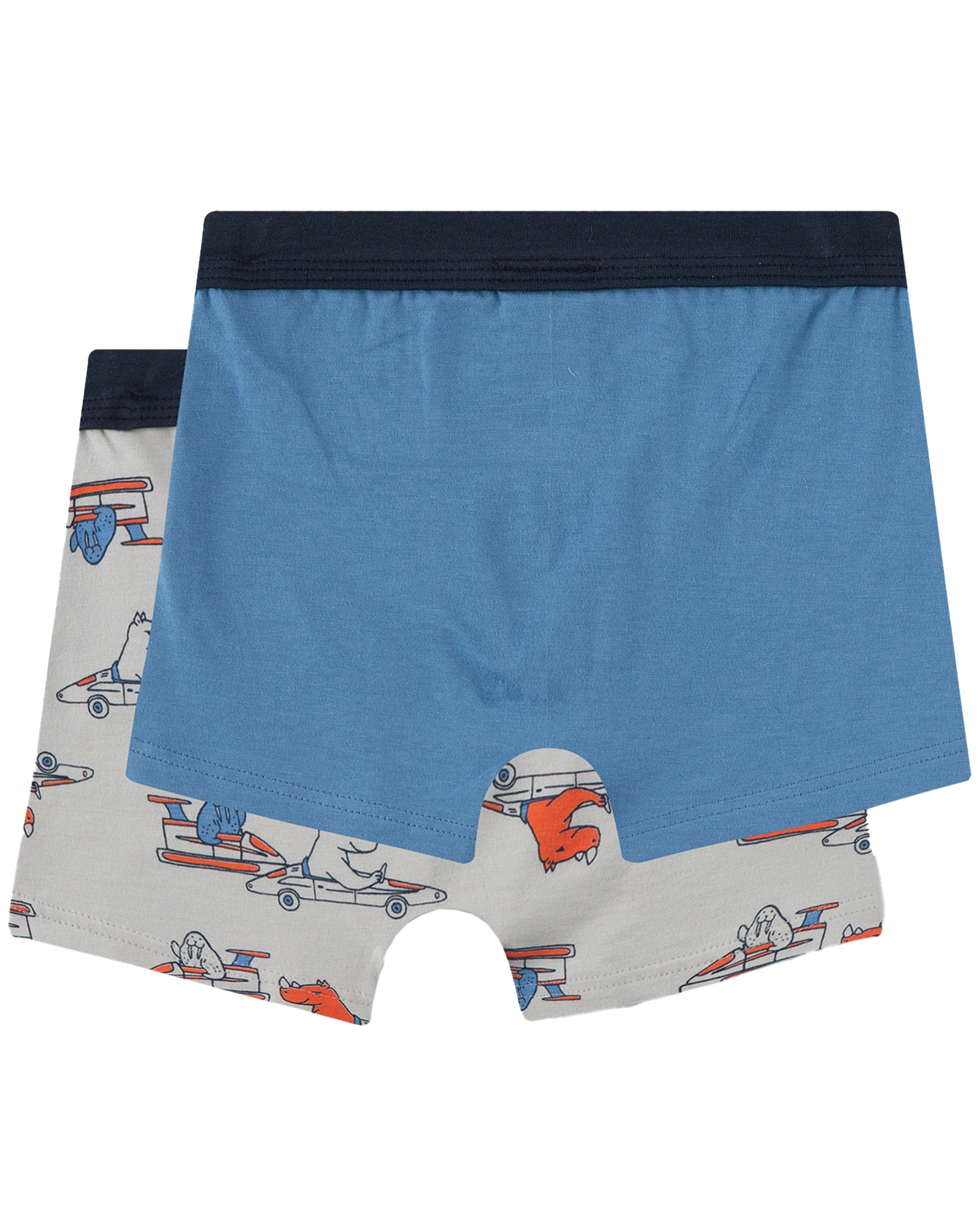 Boxershorts ANIMAL RACE 2er Pack in light grey