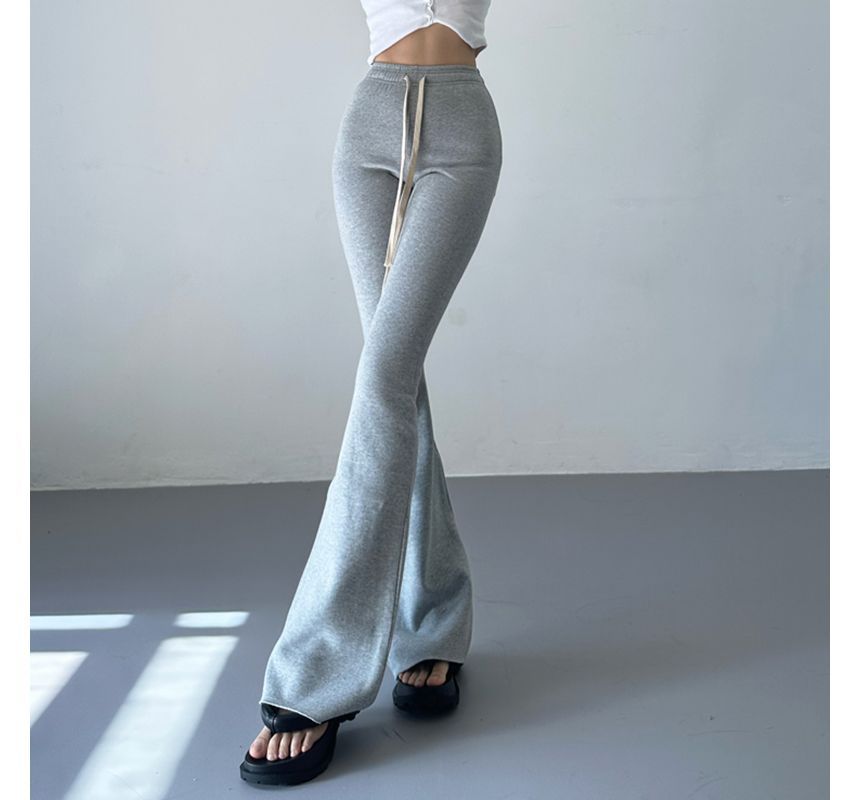 Tiny House - Effen wijde joggingbroek met trekkoordtaille