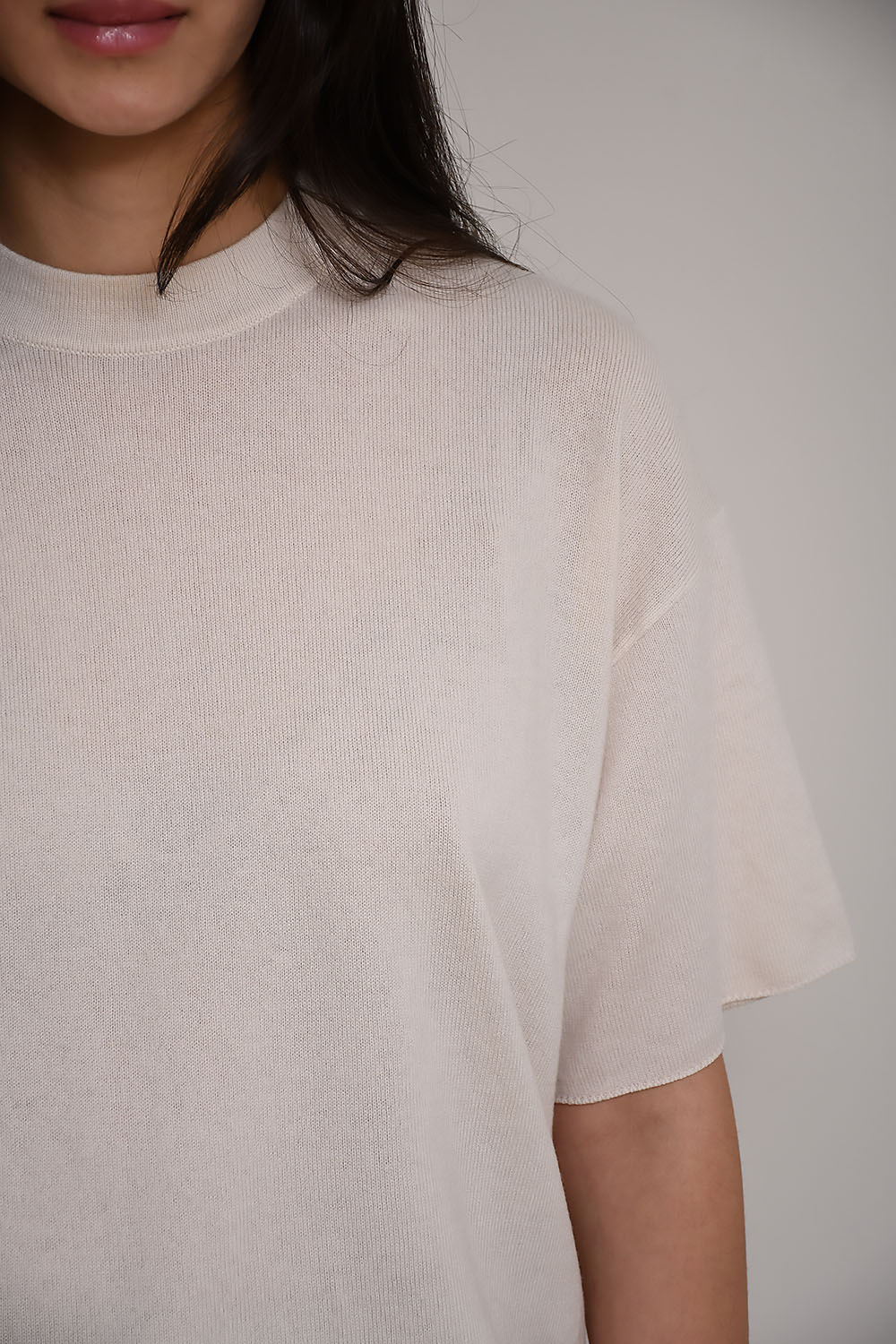 Wool knitted t-shirt