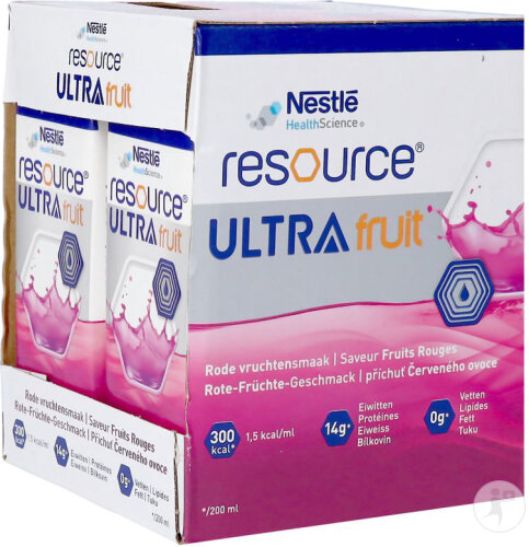 Resource Ultra Fruit Fruits Rouges 4x200ml