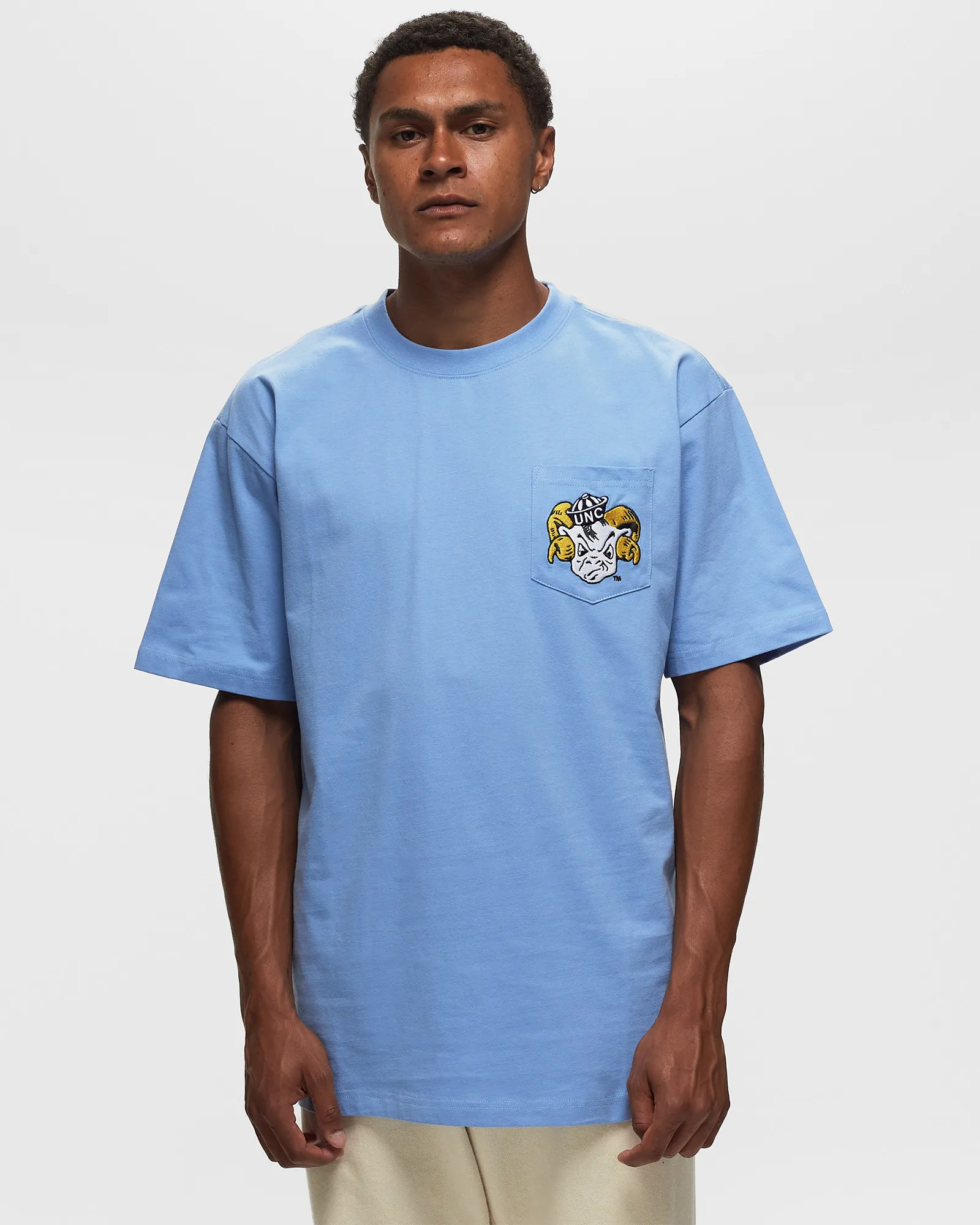 Mitchell & Ness NCAA PREMIUM POCKET TEE NORTH CAROLINA