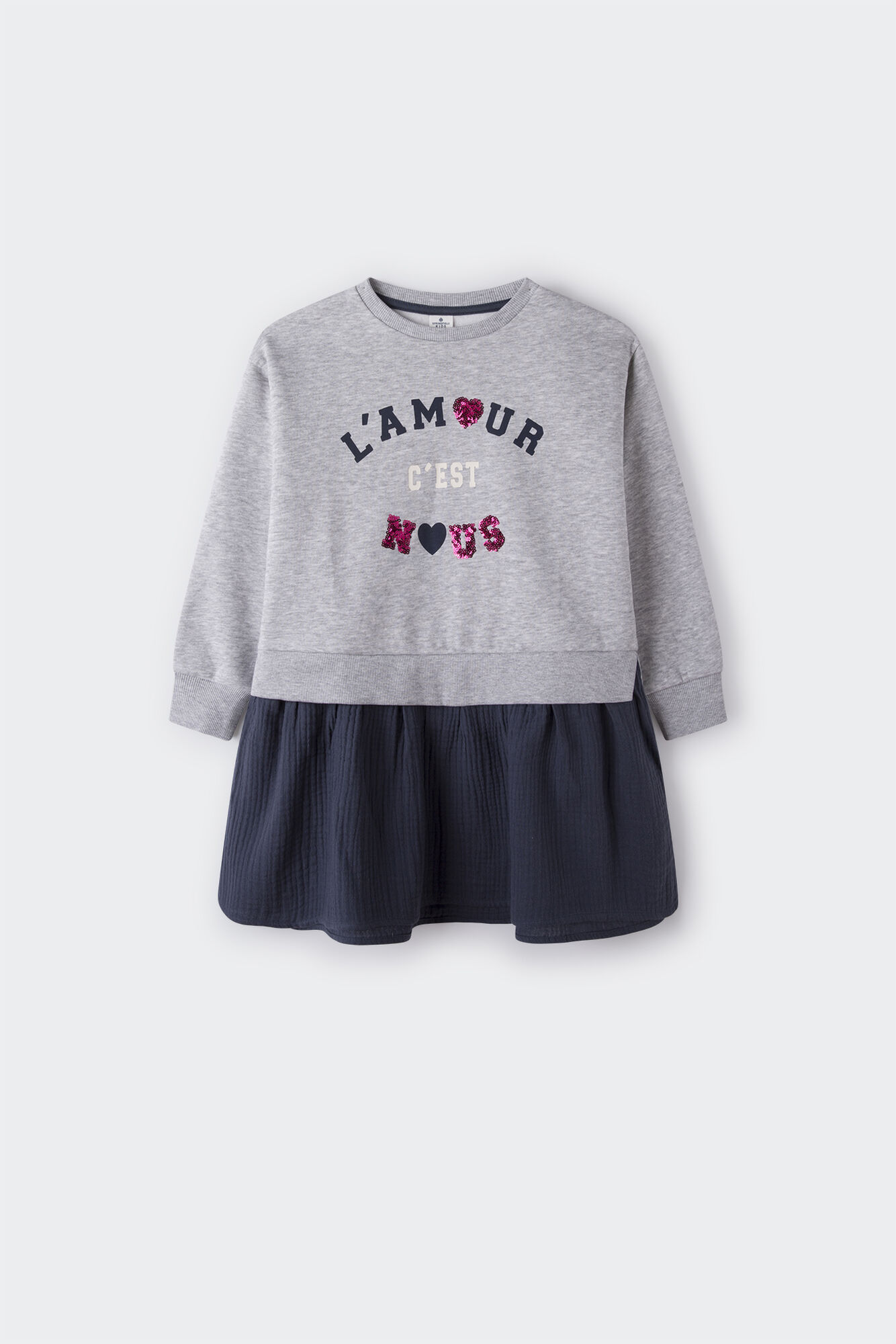 Vestido de moletom infantil