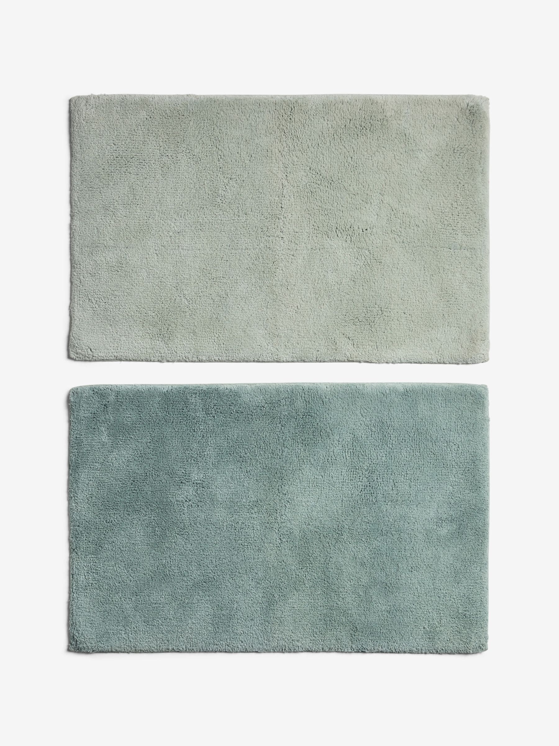 Set of 2 100% Cotton Bath Mats