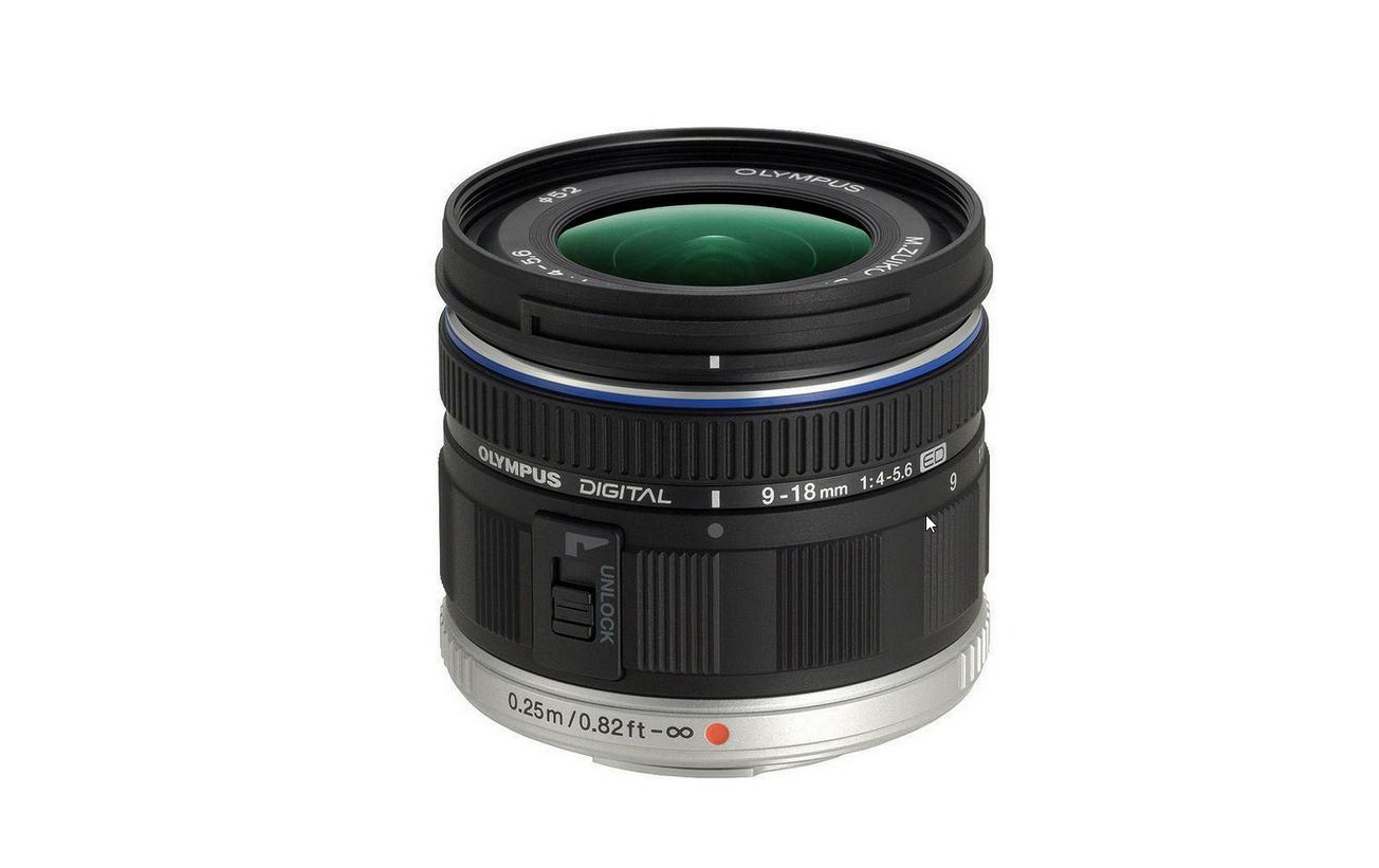 Zoomobjektiv M.Zuiko ED 9-18mm F/4.0-5.6 MFT<br>Ultraweitwinkel-Micro Four Thirds-Zoom für Olympus PEN-Kameras