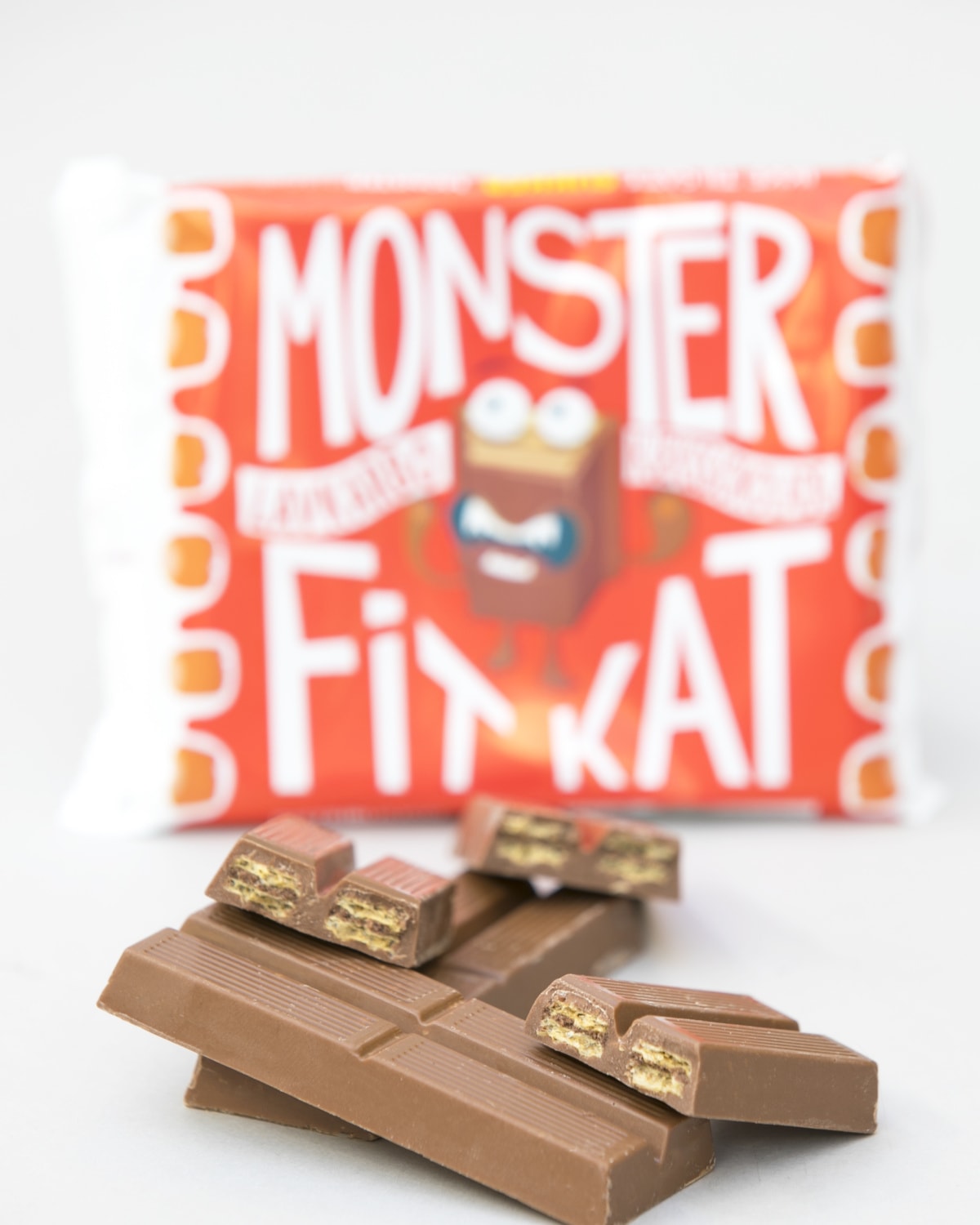Monster Fit Kat Kjekssjokolade 65g