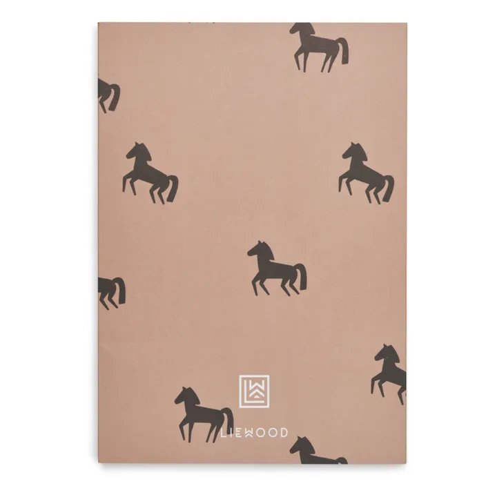 Liewood Carnets A5 Sidney - Set de 3 | Horses/Stripe mix