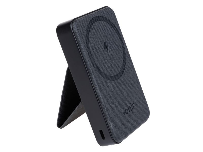 onit Powerbank Induktiv 10000 mAh Kompakte Powerbank zum kabellosen Schnellladen von Smartphones