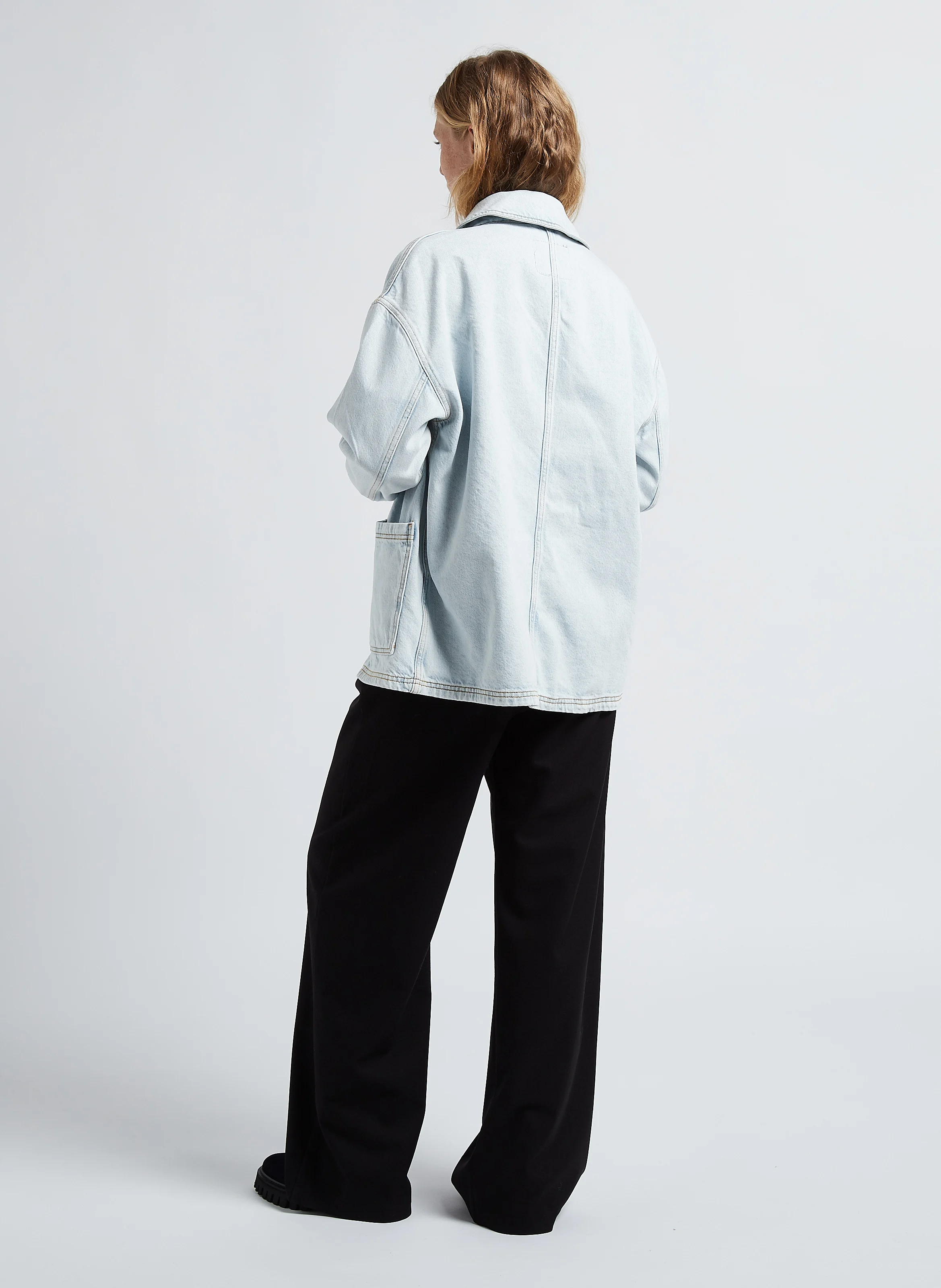 JOYBIRD - Veste en jean col classique | Blanc