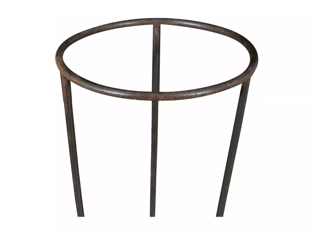 BISCOTTINI Support de Plantes - Fonte avec Finition Antique - Porte-Fleurs - Intérieur et Extérieur - Jardinière - Jardin - Salon - Salle à Manger - Présentoir - Décoratif - 75x30x30 cm
