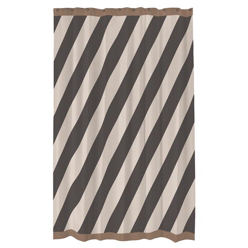 Mette Ditmer Diagonal Badeforhæng, Dark Grey, 150x200 cm