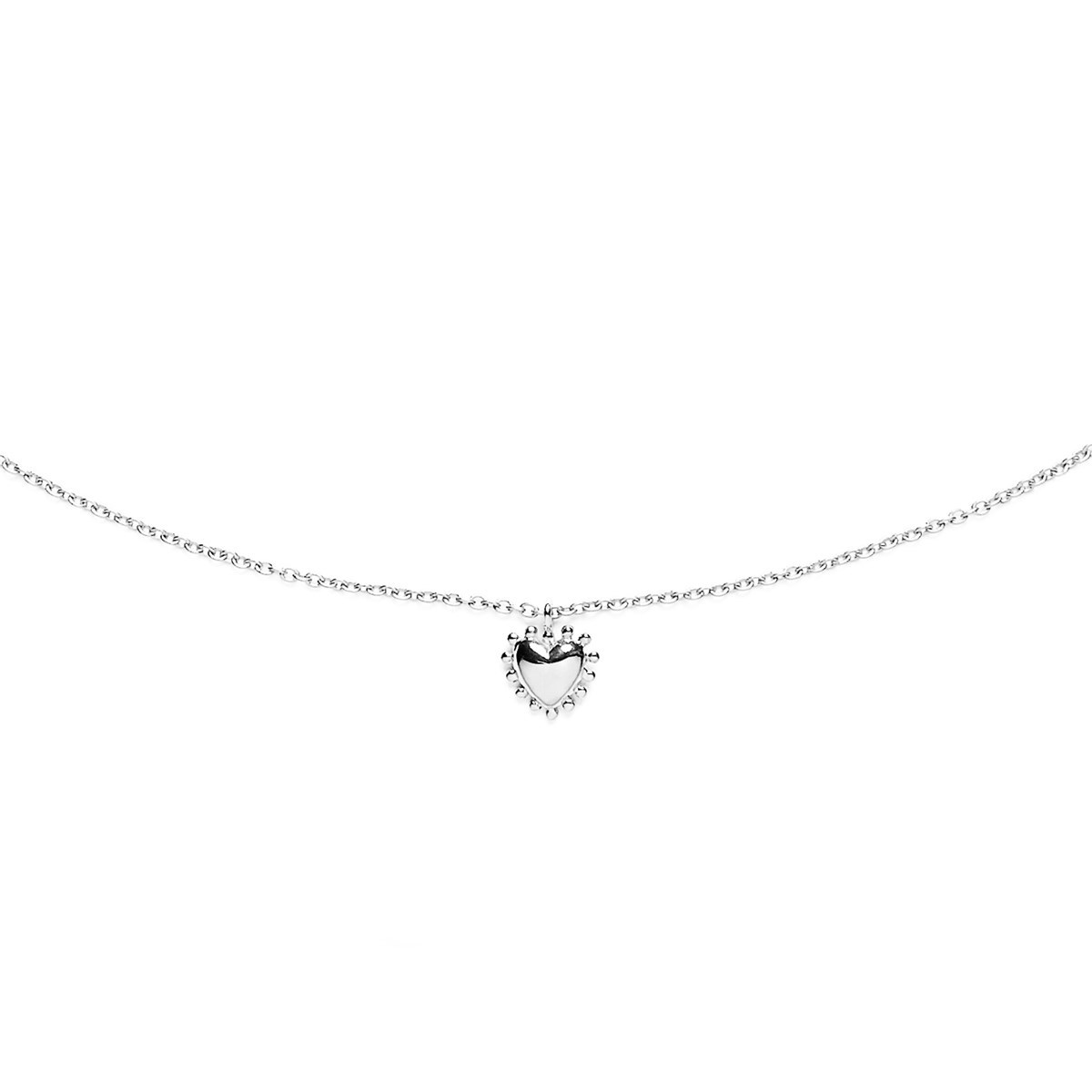 Collier argent petit coeur