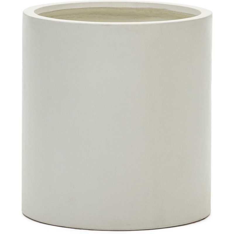 Cache-pot Aiguablava en ciment blanc Ø 52 cm