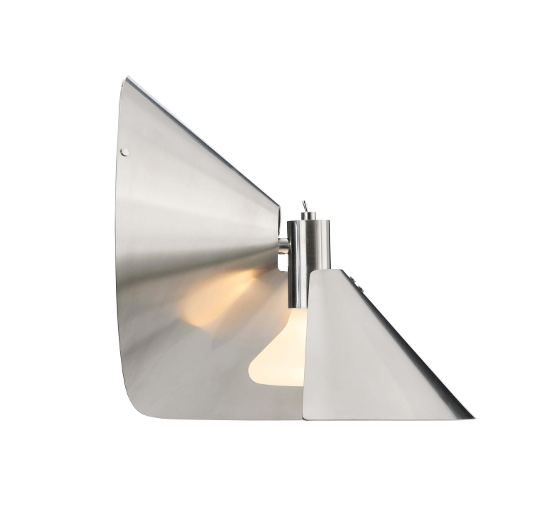 Frandsen Peel wandlamp brushed stainless steel