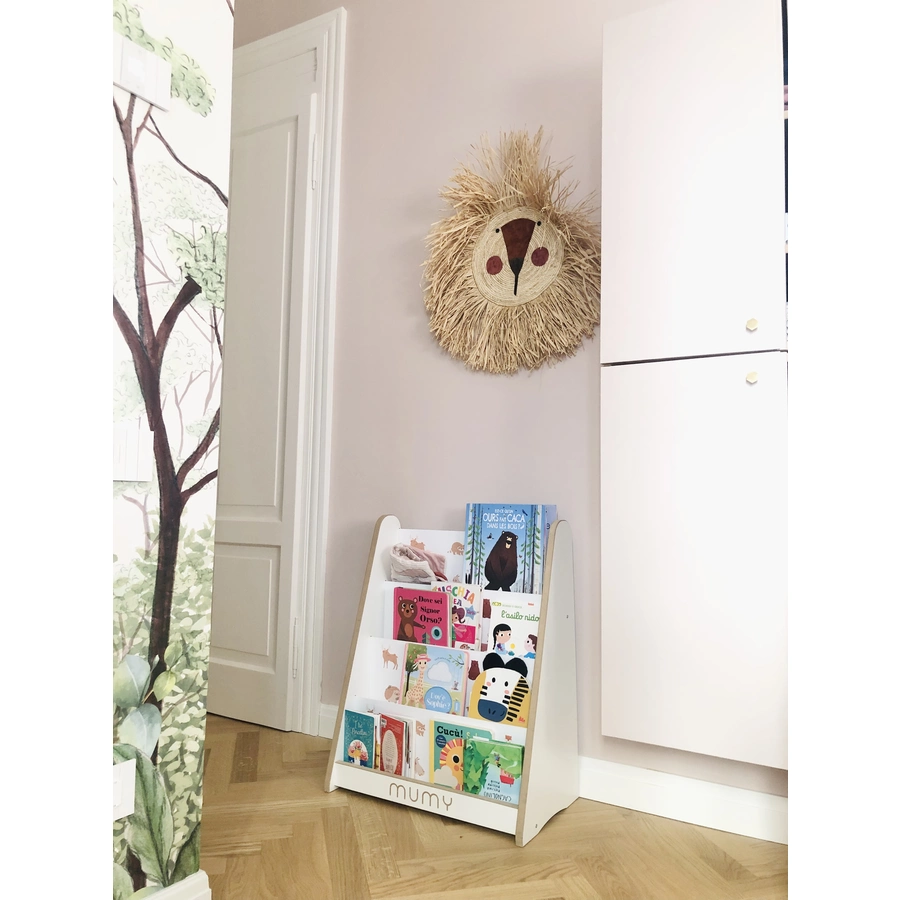 mumy™ Bücherregal easyTALL weiß  natur