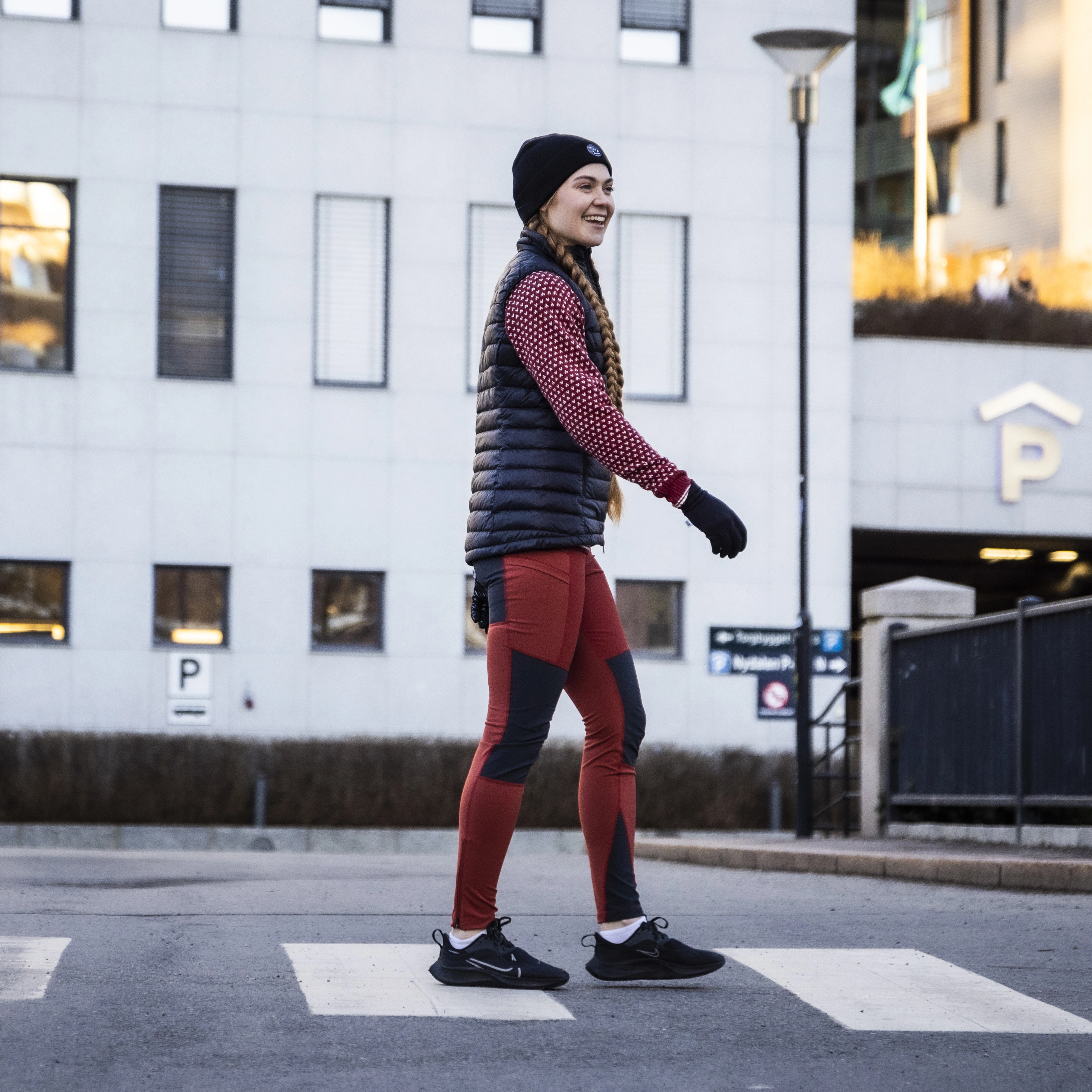 Fløyen Outdoor Tights Women Chianti Red