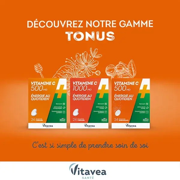 Vitavea Vitamina C 500mg Energia Diária 24 Comprimidos Efervescentes