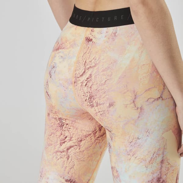 Collant running PICTURE CATY PRINTED TECH LEGGINGS W GEOLOGY CREAM
