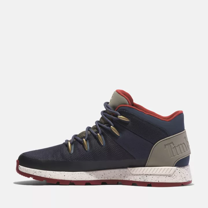 Bottine mi-haute Sprint Trekker imperémable pour homme en bleu foncé