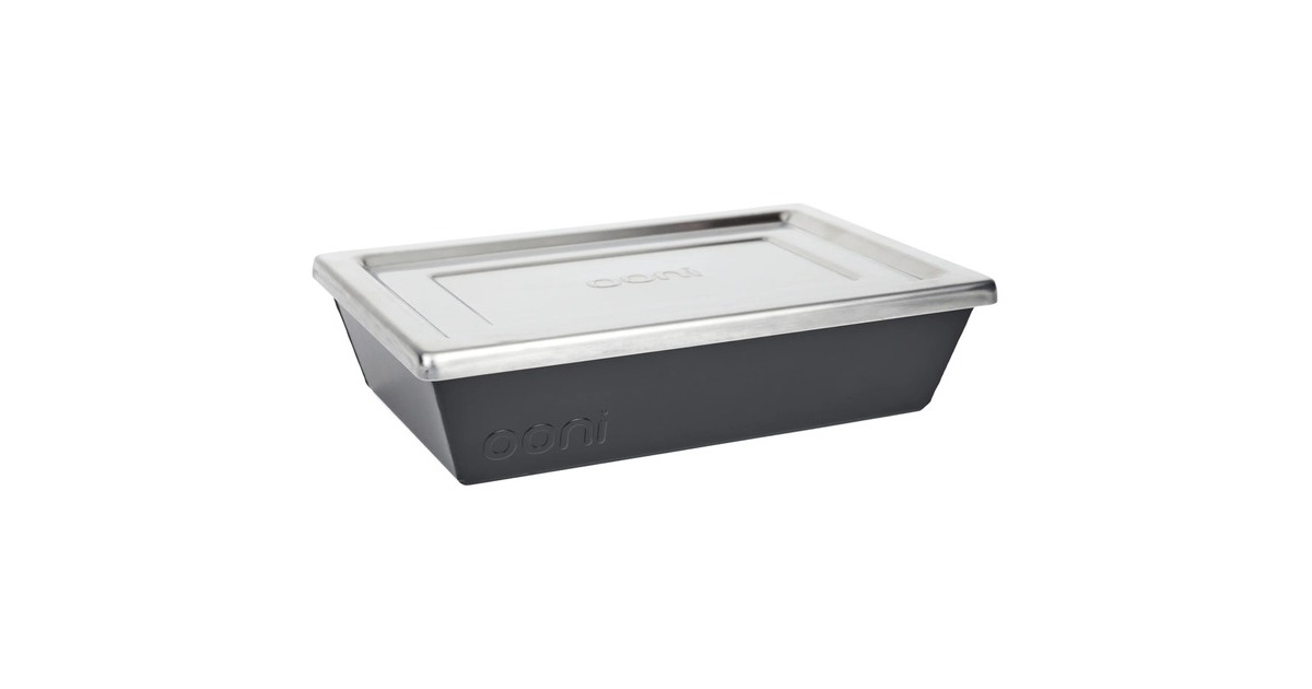 OoniDetroit Style Pizza Pan Small (24cm x 16cm) bakvorm  (Grijs/zilver, Incl. deksel)