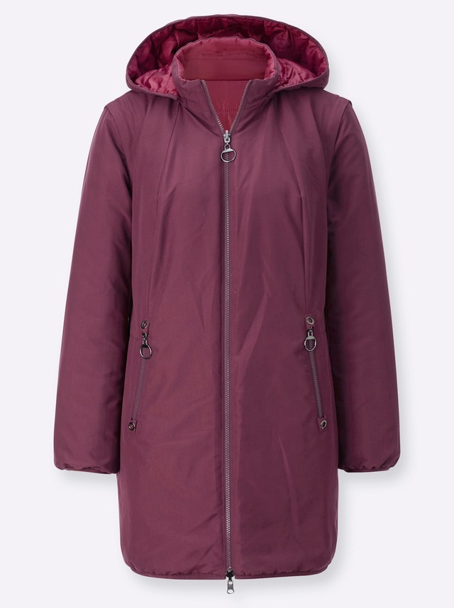 Casual Looks Wendejacke mit Kapuze