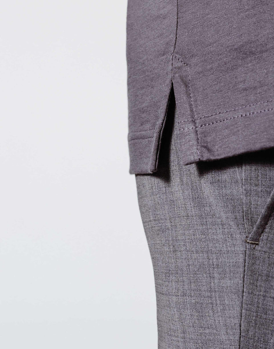 Polo Gris Zip
