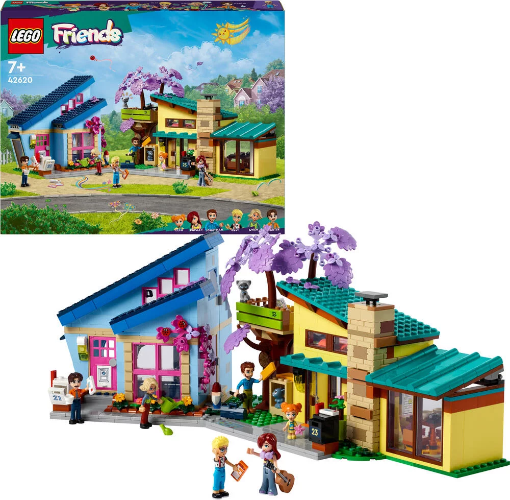LEGO®FRIENDS 42620 - LES MAISONS FAMILIALES D’OLLY ET DE PAISLEY