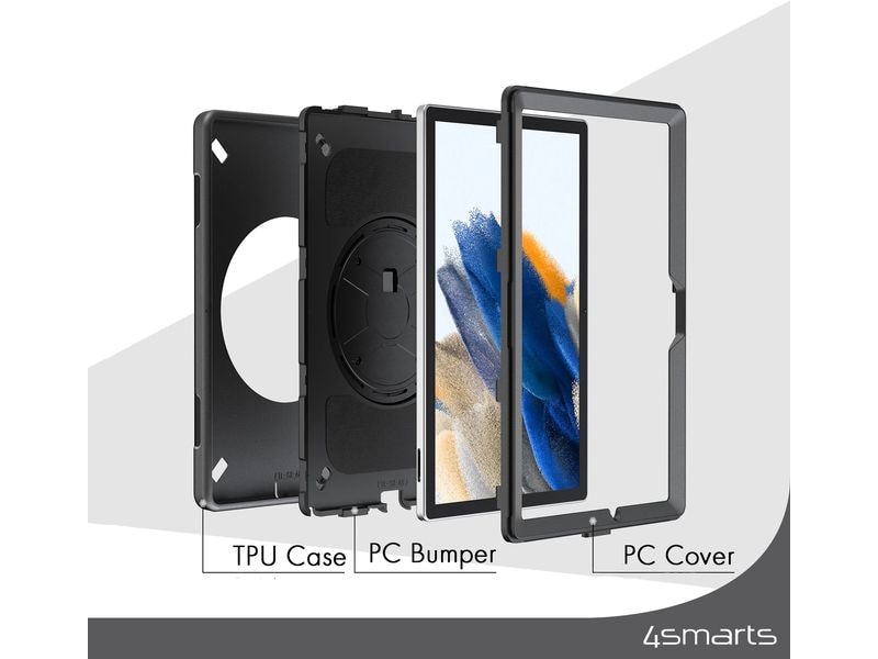 4smarts Tablet Back Cover Rugged GRIP Galaxy Tab A9 Robuste Schutzhülle für Samsung Galaxy Tab A9