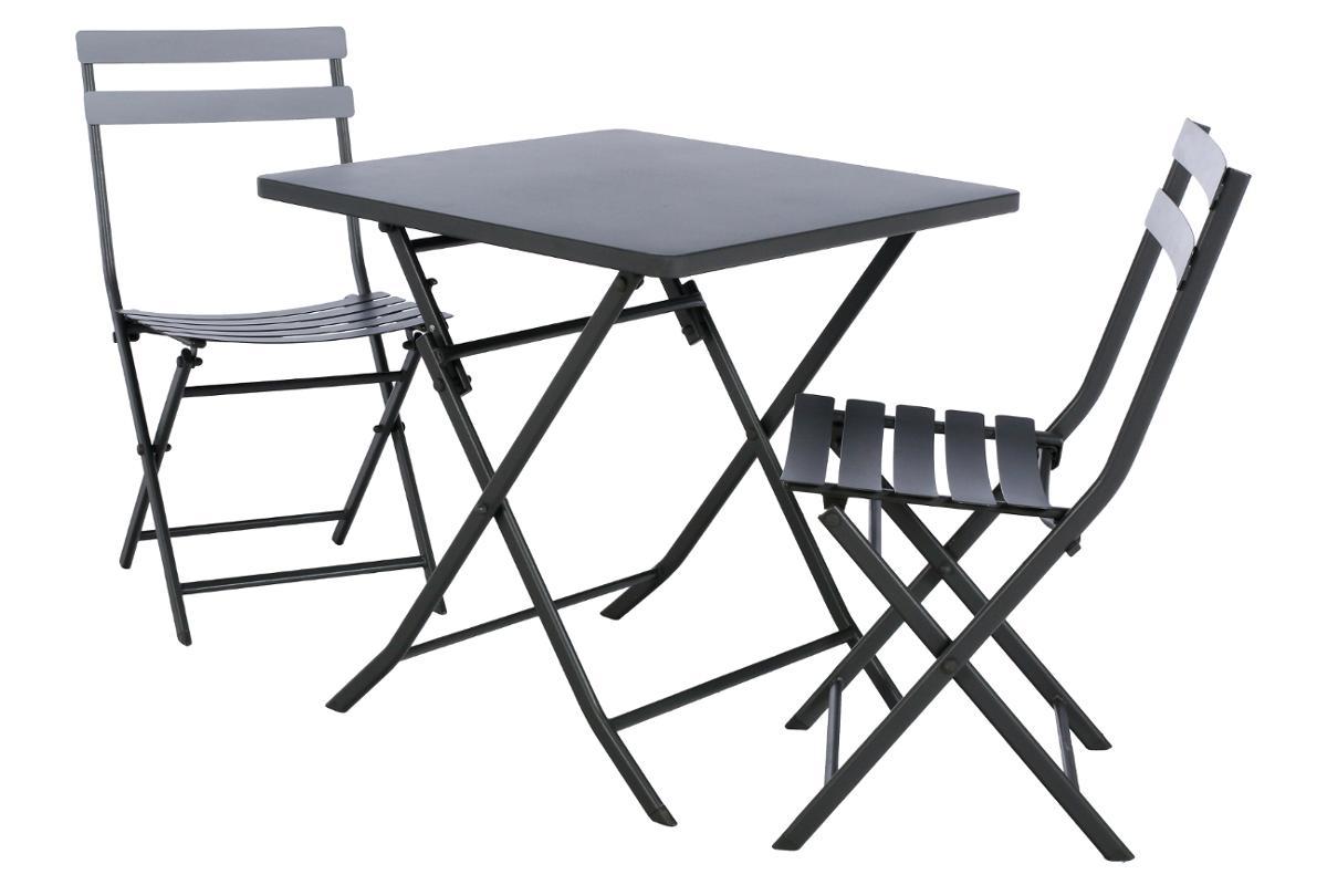 TABLE GREENSBORO CARREE GRAPHITE 2 PLACES