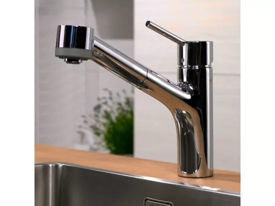 Robinet de cuisine avec douchette HANSGROHE Talis M52 170 2 jets chromé + nettoyant Briochin