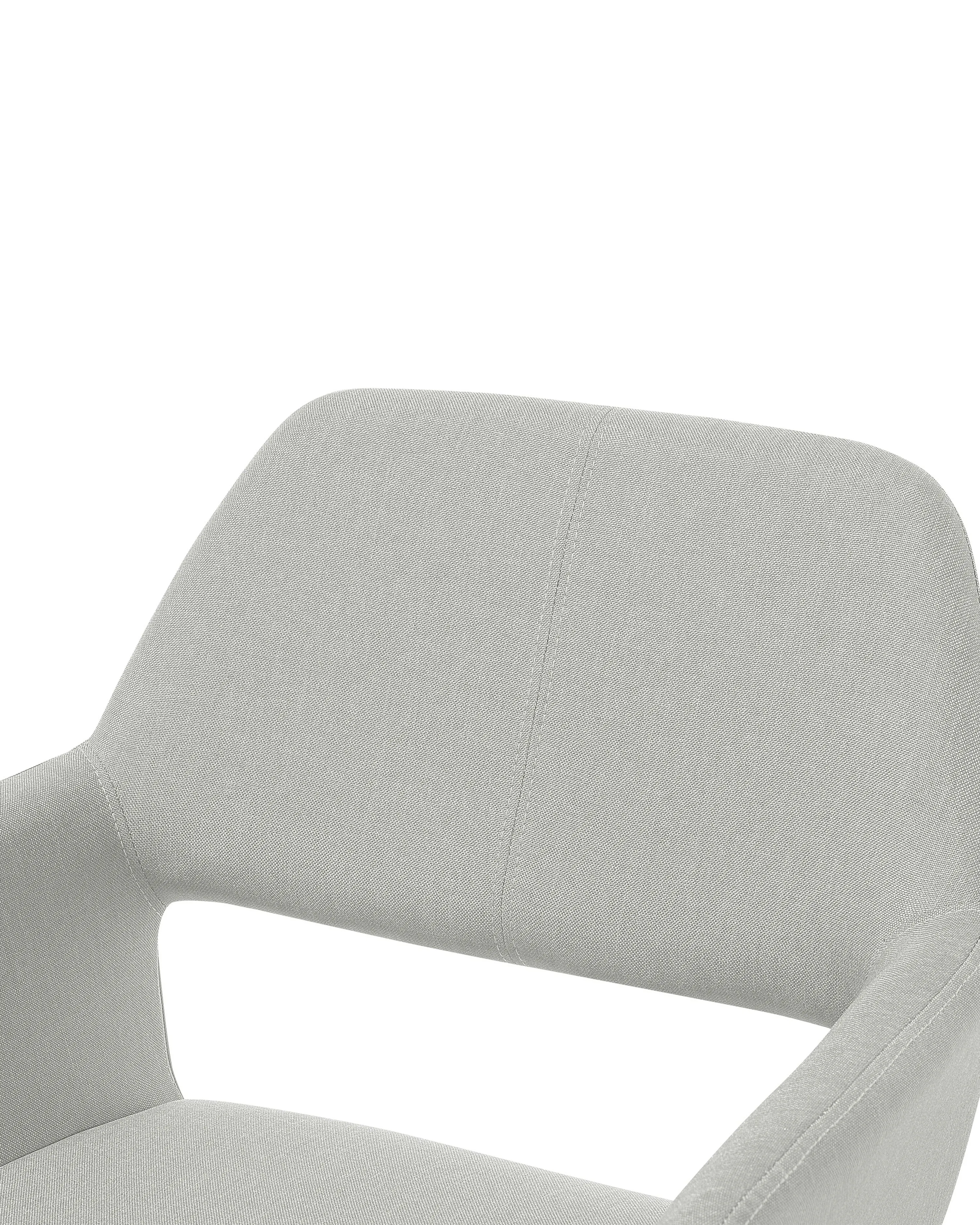 Set van 2 eetkamerstoelen CHICAGO Stof Lichtgrijs