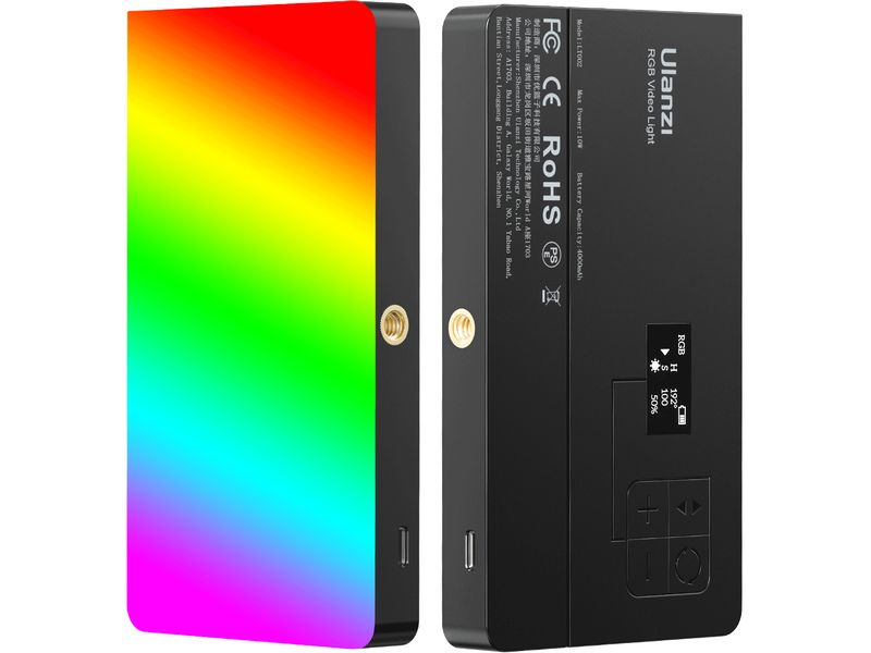 Ulanzi Videoleuchte LED RGB LT002 LED-Licht mit Spezialeffekten und 7