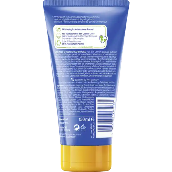 Schutz & Pflege ultra Sonnenlotion 50+