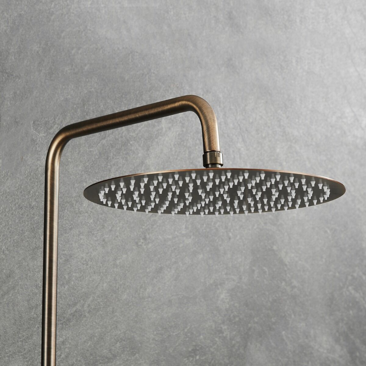 Saniclear Antique inbouw regendouche met 20cm hoofddouche, wandarm en 2 standen handdouche verouderd messing
