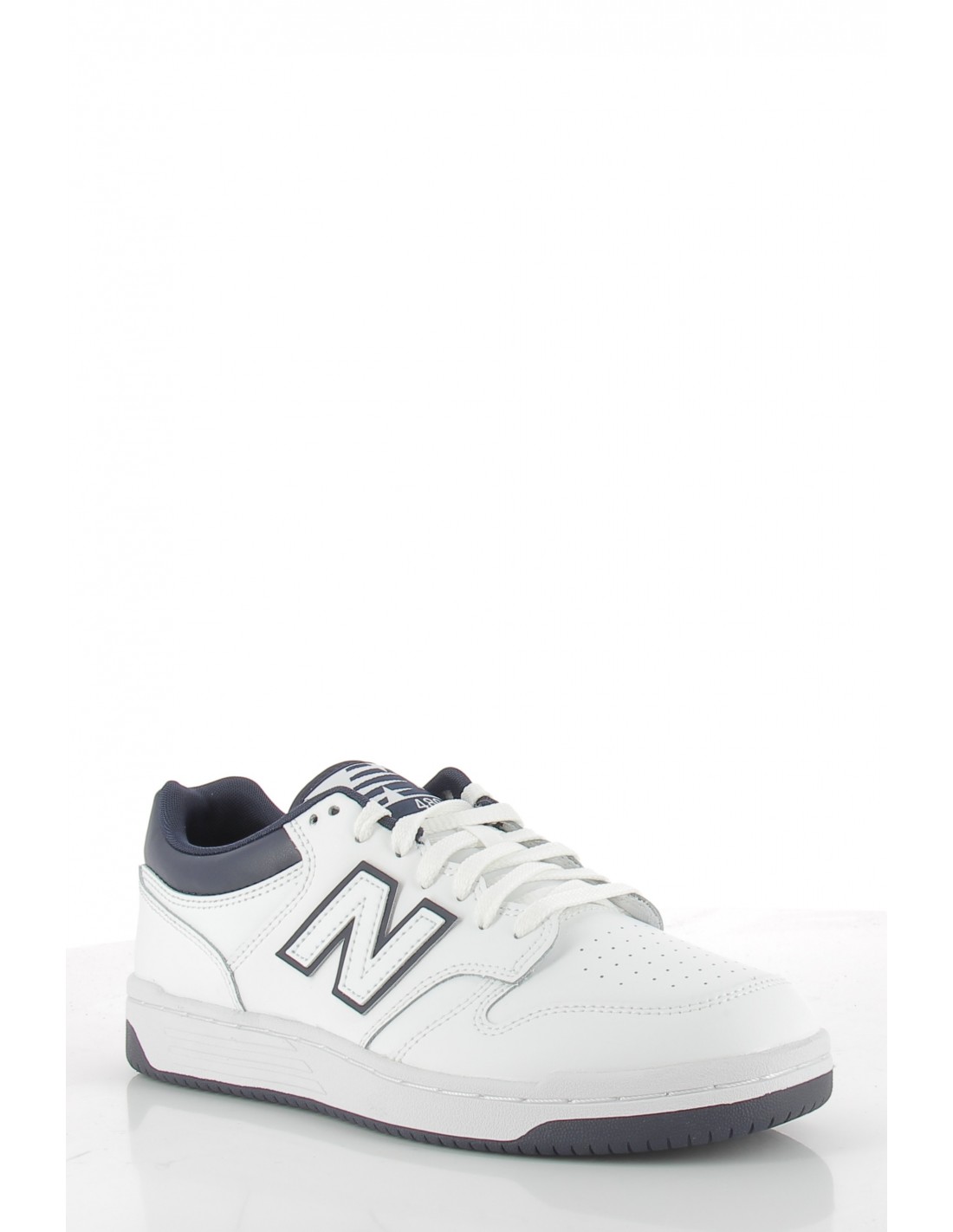 new balance Sneakers homme 480 cuir blanc/bleu