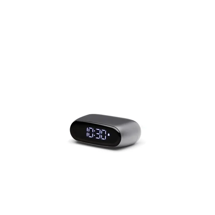 Lexon Mini réveil Minut | Gris métal