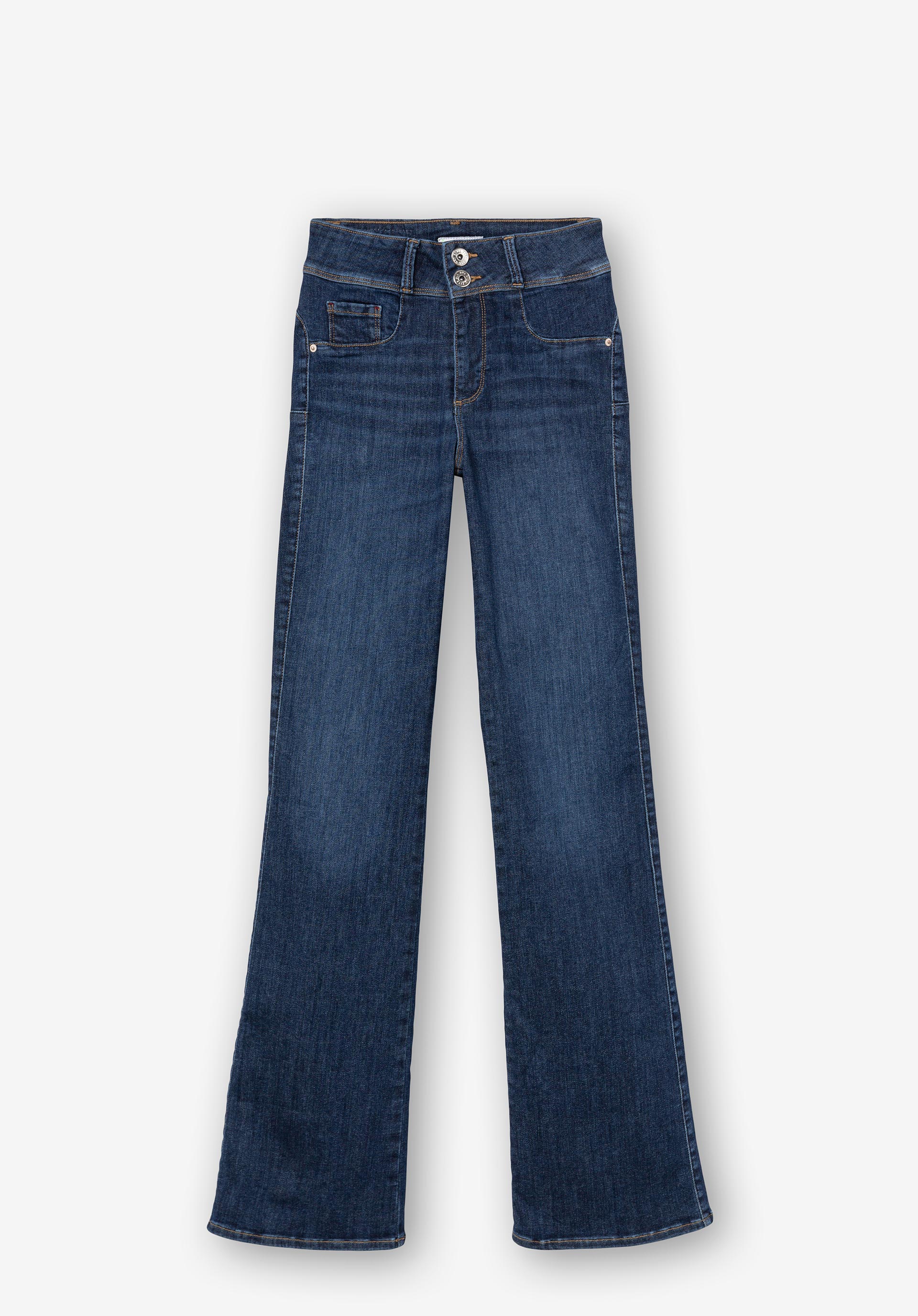 Jeans One Size Bootcut Silhouette Cintura Alta