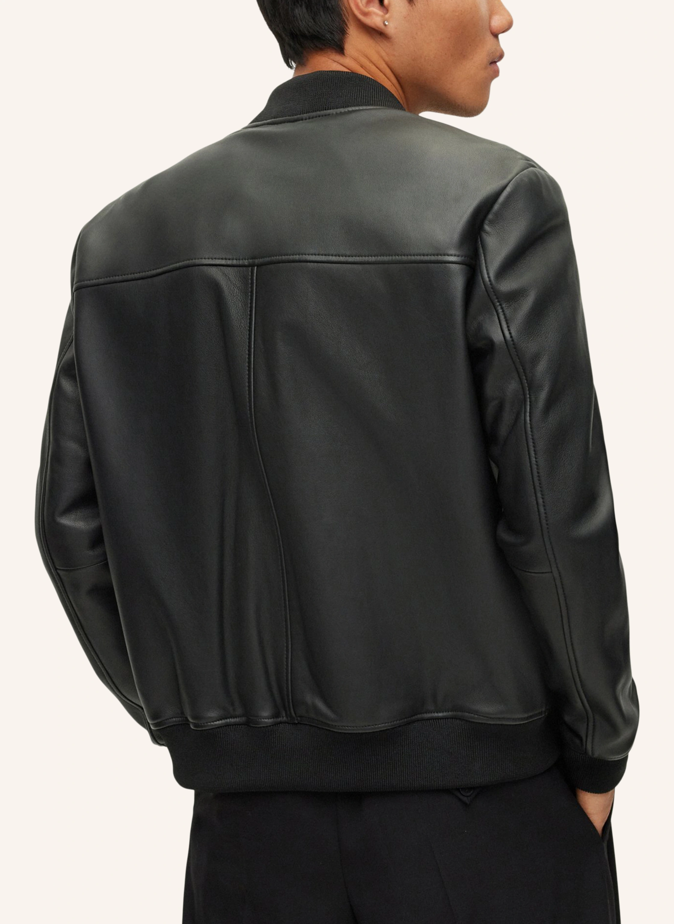 HUGO Lederjacke LENNO Slim Fit