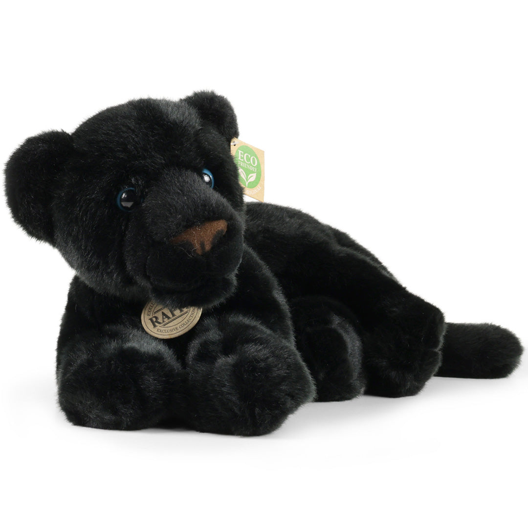 rappa knuffelpanter zwart - 40 cm