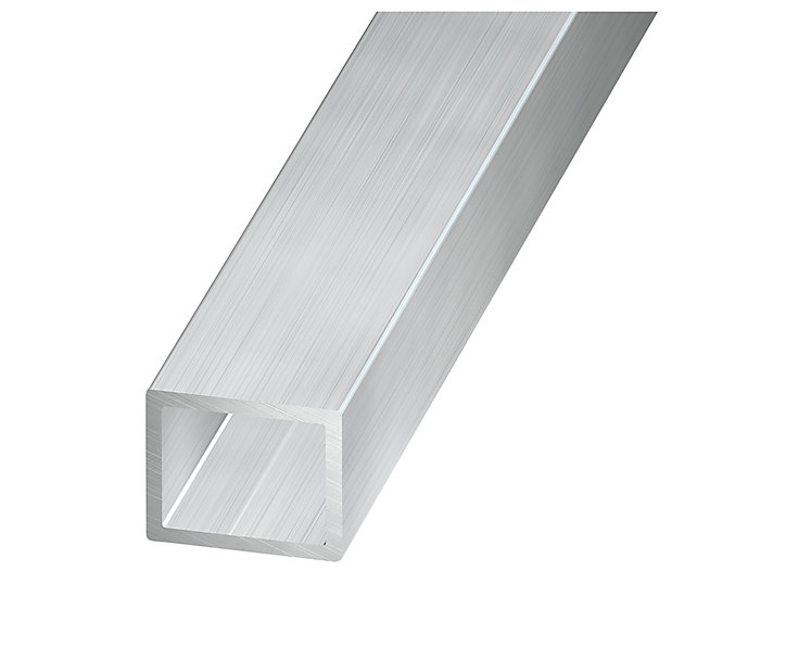 Tube rectangulaire aluminium brut, 12 x 10 mm, 1 m